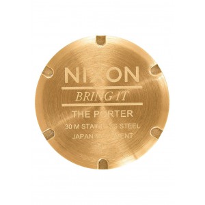 Nixon Porter , 40 Mm All Gold / Black Sunray A1057-2042-00 - Nuova Collezione 2018
