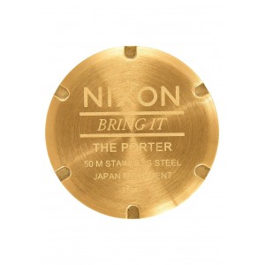 Nixon Porter , 40 Mm All Gold / White Sunray A1057-2443-00 - Nuova Collezione 2018
