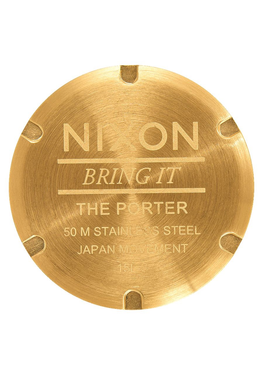 Nixon Porter , 40 Mm All Gold / White Sunray A1057-2443-00 - Nuova Collezione 2018