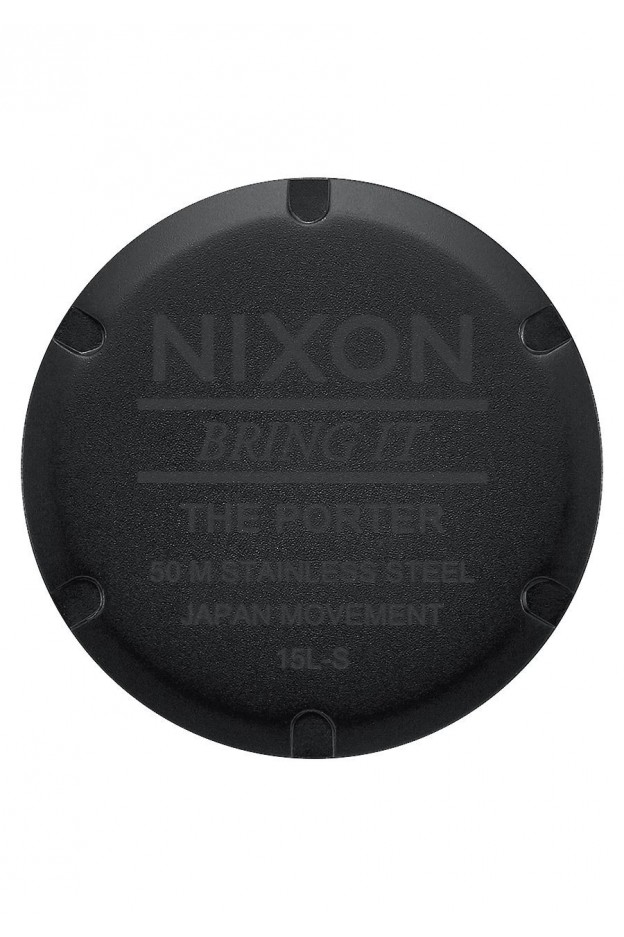 Nixon Porter , 40 Mm Matte Black / White A1057-2493-00 - Nuova Collezione 2018