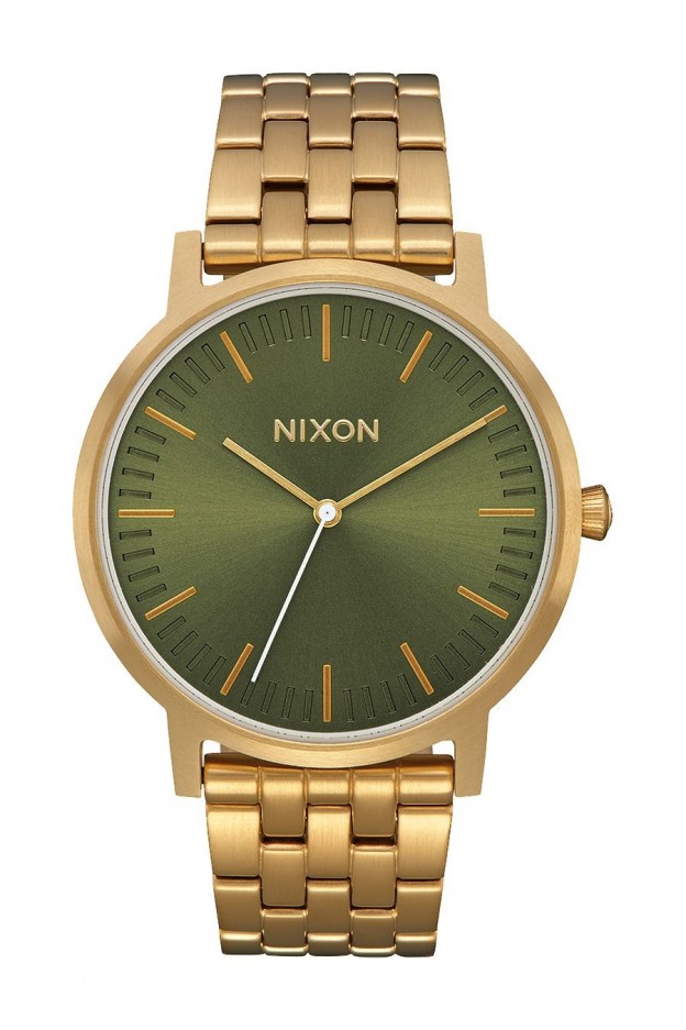 Nixon Porter , 40 Mm All Gold / Olive Sunray A1057-2596-00 - New Collection 2018