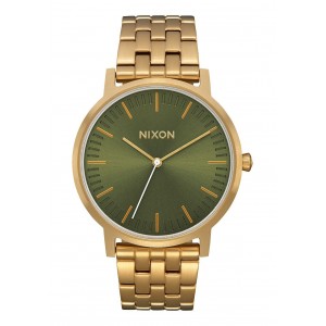 Nixon Porter , 40 Mm All Gold / Olive Sunray A1057-2596-00 - New Collection 2018