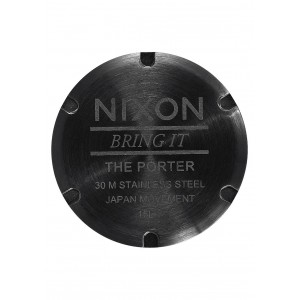 Nixon Porter , 40 Mm Black / Concrete A1057-2687-00 - Nuova Collezione 2018