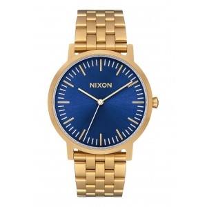 Nixon Porter , 40 Mm All Gold / Blue Sunray A1057-2735-00 - New Collection 2018