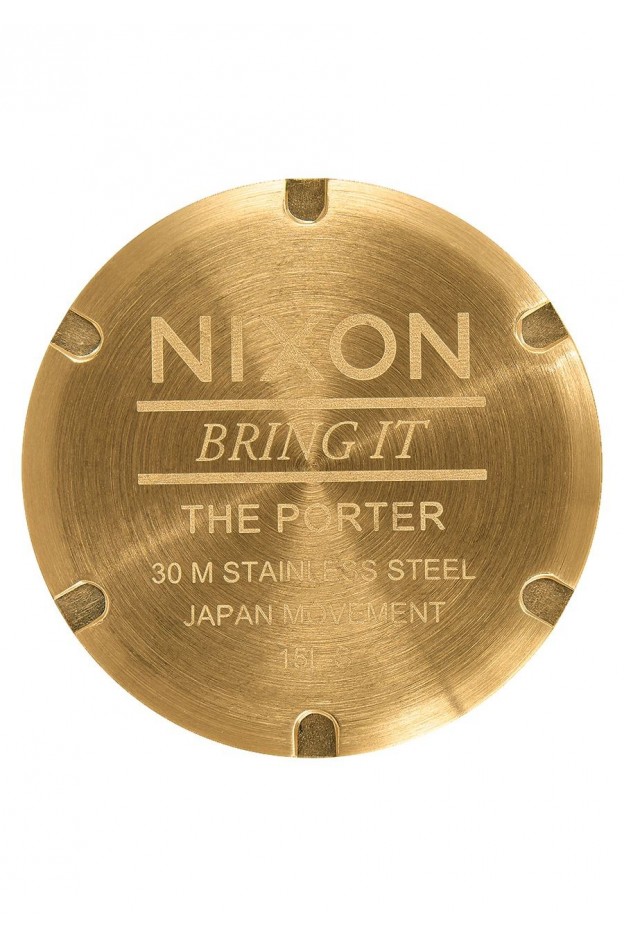 Nixon Porter , 40 Mm All Gold / Blue Sunray A1057-2735-00 - Nuova Collezione 2018