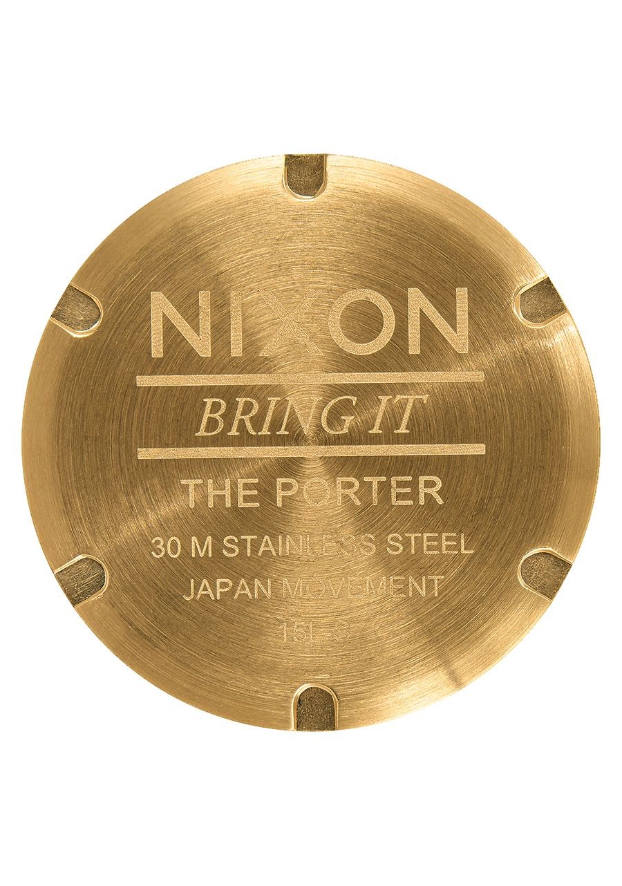 Nixon Porter , 40 Mm All Gold / Blue Sunray A1057-2735-00 - Nuova Collezione 2018