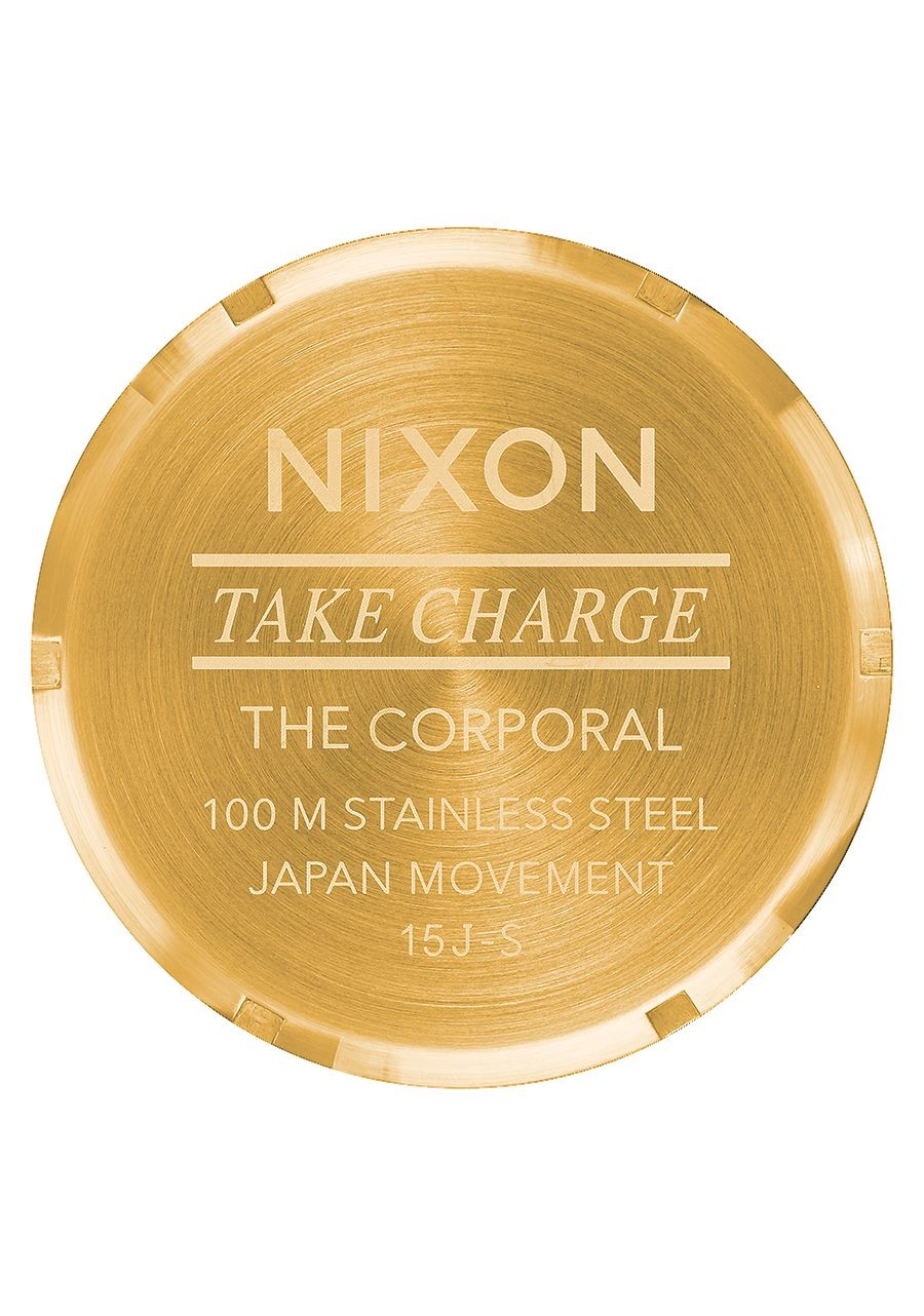 Nixon Corporal SS , 48 Mm Gold / Green Sunray A346-1919-00 - Nuova Collezione 2018