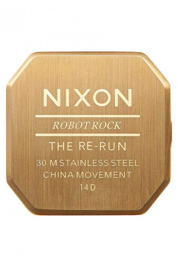 Nixon Re-Run Leather , 38 Mm Brown Croc A944-849-00 - Nuova Collezione 2018