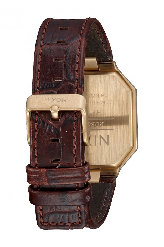 Nixon Re-Run Leather , 38 Mm Brown Croc A944-849-00 - New collection 2018