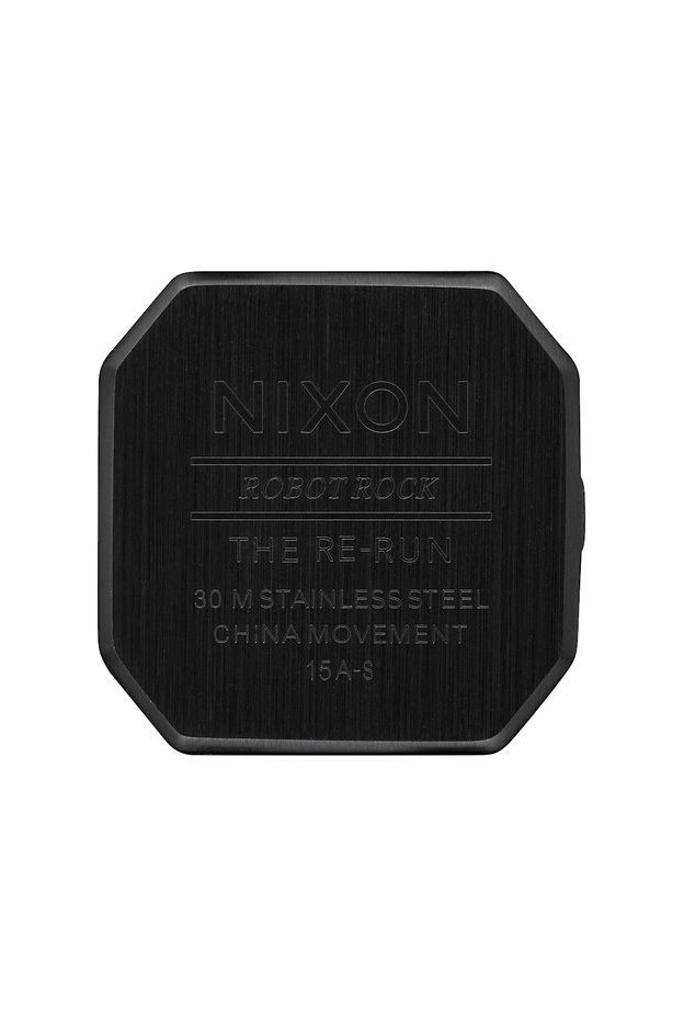 Nixon Re-Run Leather , 38 Mm All Black A944-001-00 - Nuova Collezione 2018