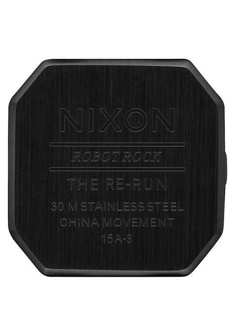 Nixon Re-Run Leather , 38 Mm All Black A944-001-00 - Nuova Collezione 2018