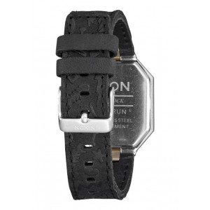 Nixon Re-Run Leather , 38 Mm Black / Brass A944-2222-00 - Nuova Collezione 2018