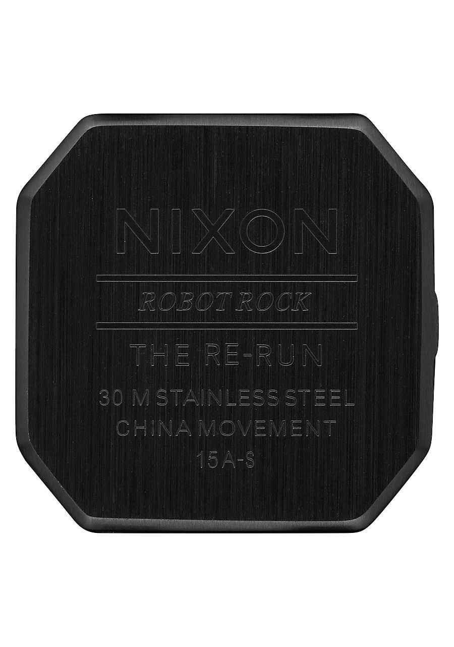Nixon Re-Run Leather , 38 Mm Black / Brass  A944-2255-00 - New Collection 2018