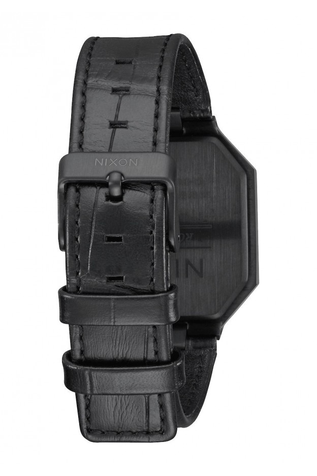 Nixon Re-Run Leather , 38 Mm Black Croc A944-840-00 - New Collection 2018