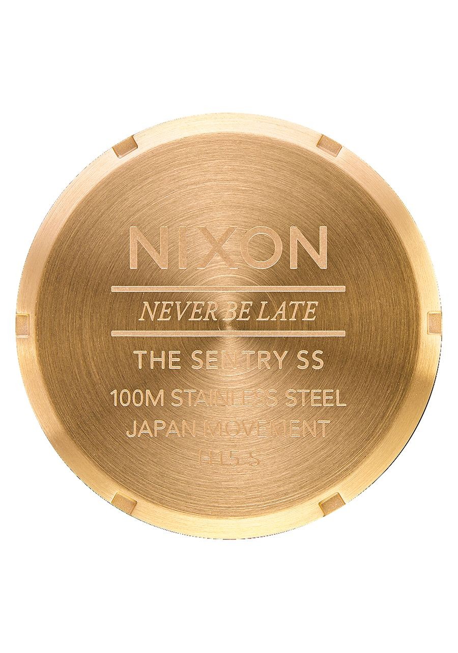 Nixon Sentry SS , 42 Mm All Gold / Black A356-510-00 - Nuova Collezione 2018