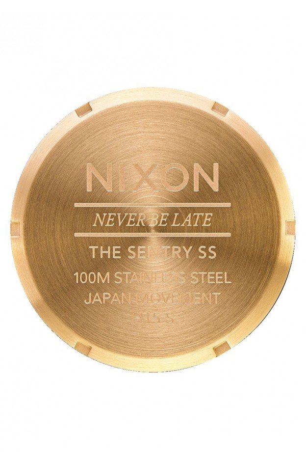 Nixon Sentry SS , 42 Mm Gold / Green Sunray A356-1919-00 - New Collection 2018