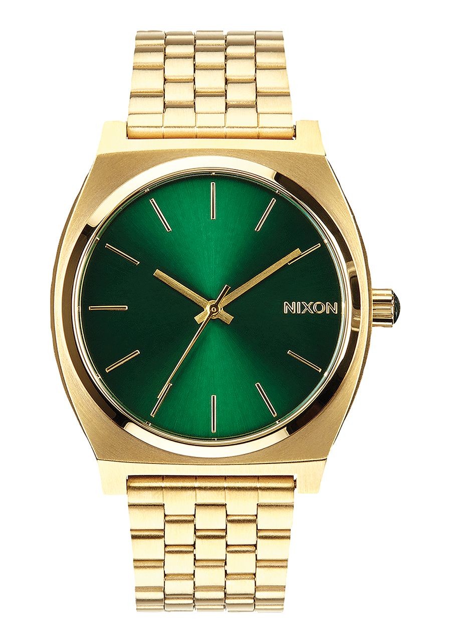 Nixon Time Teller , 37 Mm Gold / Green Sunray A045-1919-00 - New Collection 2018 