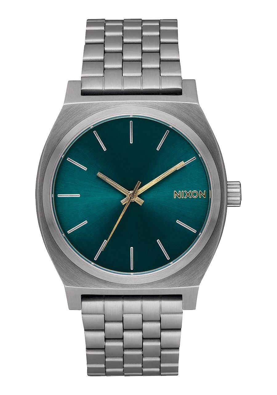 Nixon Time Teller , 37 Mm Gunmetal / Spruce / Brass A045-2789-00 - New Collection 2018