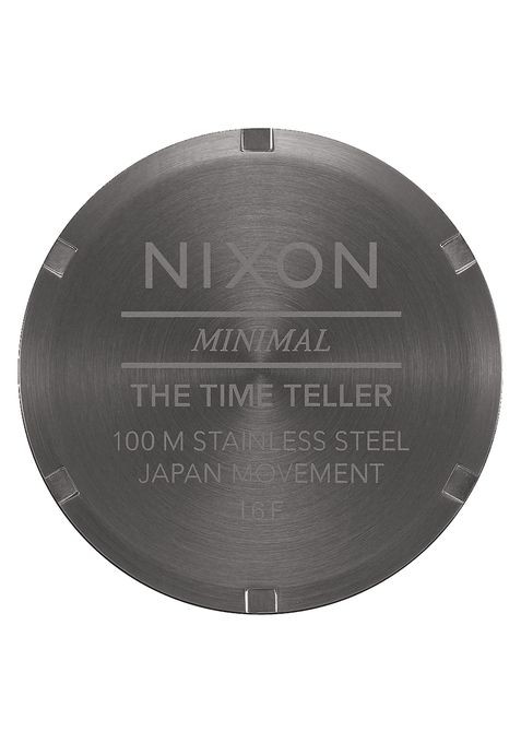 Nixon Time Teller , 37 Mm Gunmetal / Spruce / Brass A045-2789-00 - Nuova Collezione 2018