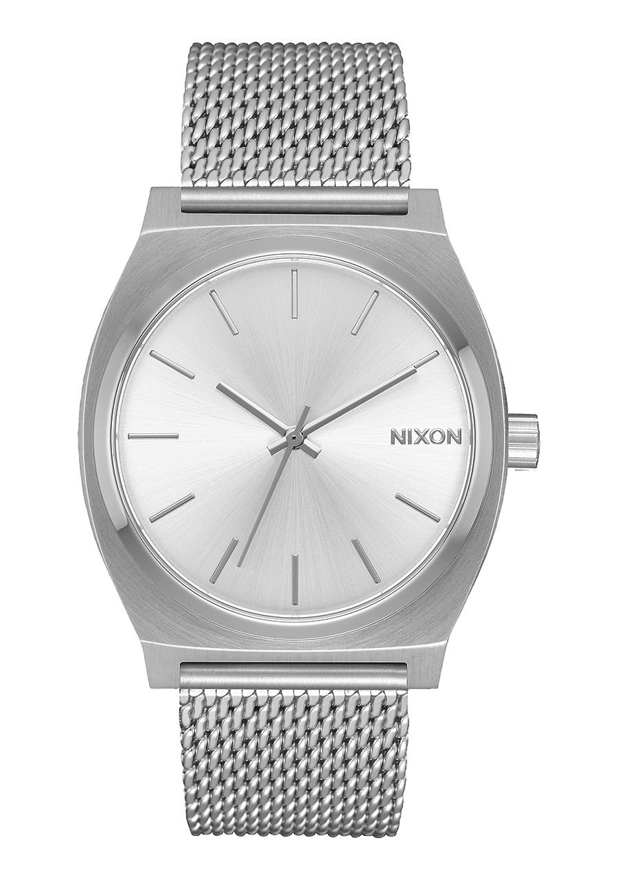 Nixon Time Teller Milanese , 37 MM All Silver A1187-1920-00 - Nuova Collezione 2018