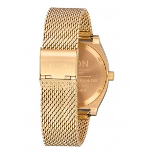 Nixon Time Teller Milanese , 37 MM All Gold / Cream A1187-2807-00 - New Collection 2018