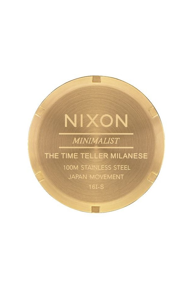 Nixon Time Teller Milanese , 37 MM All Gold / Cream A1187-2807-00 - Nuova Collezione 2018
