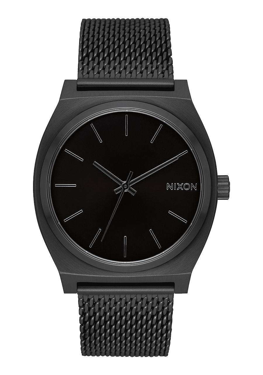 Nixon Time Teller Milanese , 37 MM All Black A1187-001-00 - Nuova Collezione 2018