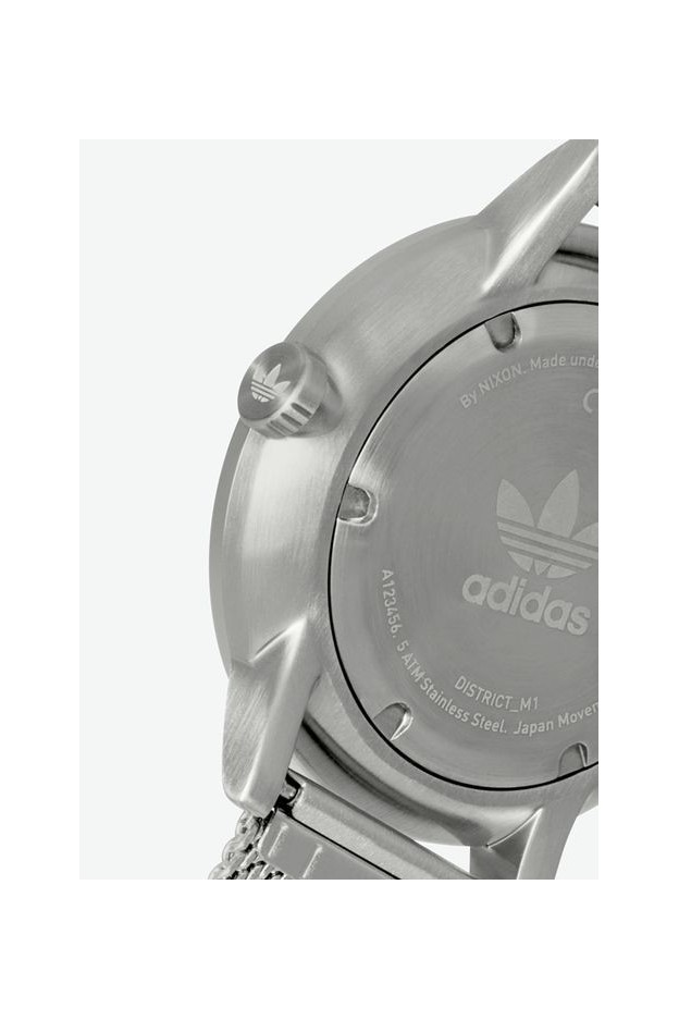 Nixon Adidas District_m1 , 40 mm Silver Z04-1920-00 - Nuova Collezione Primavera Estate 2018