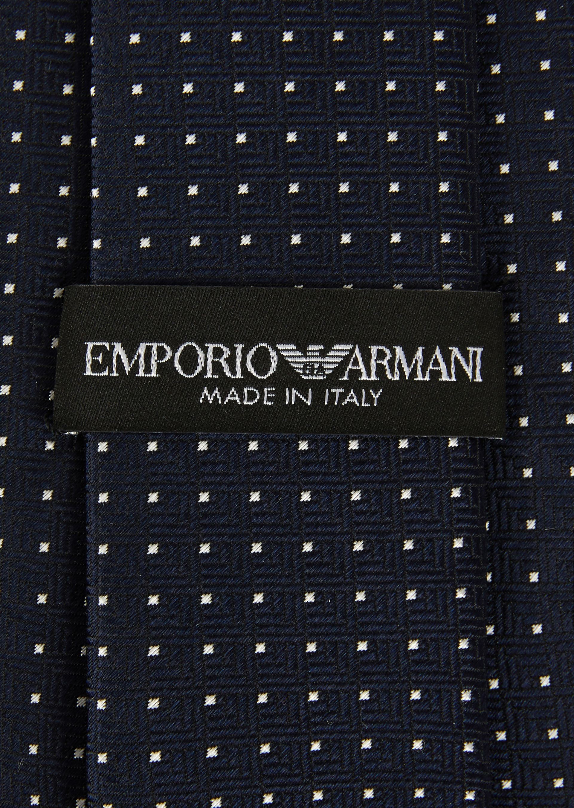 Emporio Armani Satin Silk Tie Micro Pois 3400758P301100036 - New Collection Spring Summer 2018