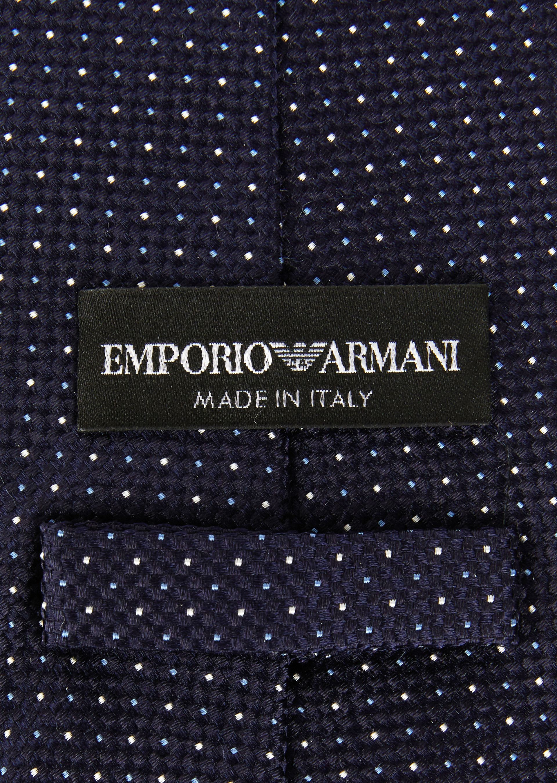 Emporio Armani Cravatta In Seta Micro Pois  3401828P307100036 - Nuova Collezione Primavera Estate 2018