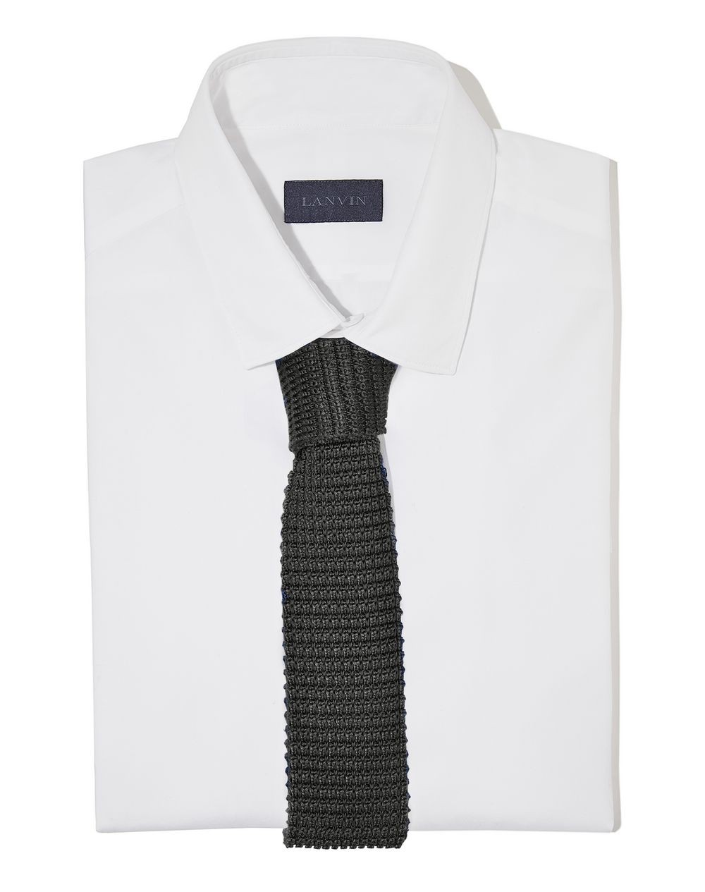 Lanvin Paris Tie Black In Seta Tricot RMAC 1990T7 A1710  - New Collection Spring Summer 2018