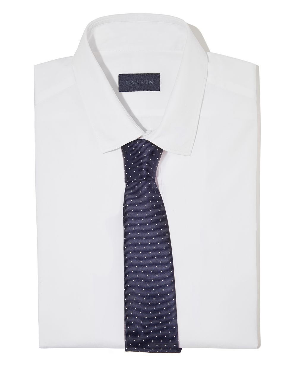 Lanvin Paris Cravatta Blu A Pois RMAC 1309T7 A1710 - Nuova Collezione Primavera Estate 2018