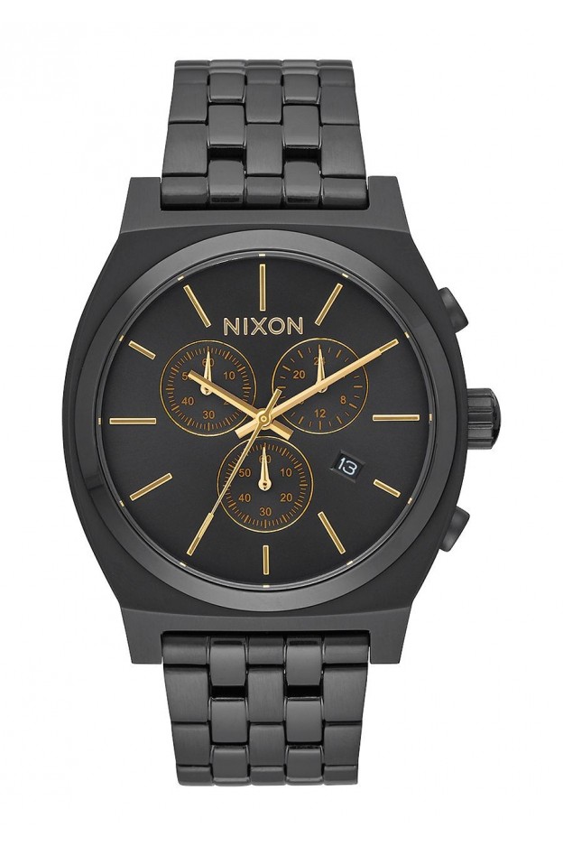 Nixon Time Teller Chrono , 39 Mm A972-1031-00 All Black Gold -  Nuova Collezione Primavera Estate 2018  