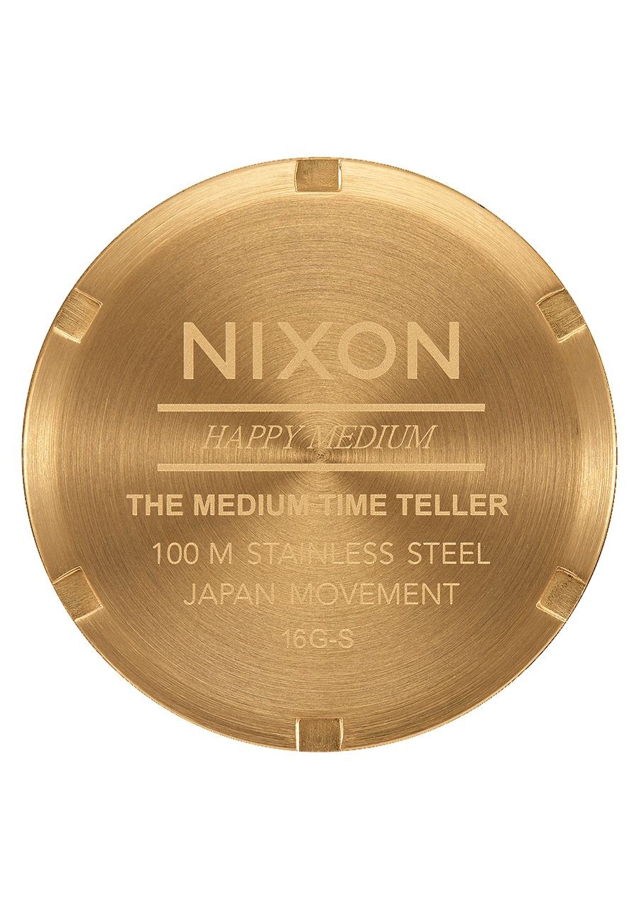 Nixon Time Teller Chrono , 39 Mm A1130-504-00 All Gold White - Nuova Collezione Primavera Estate 2018