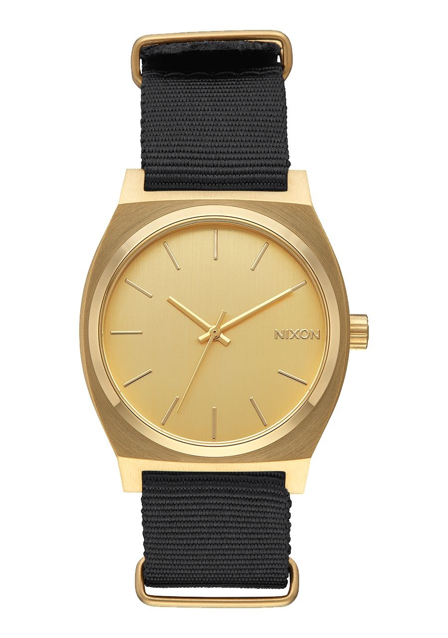 Nixon Time Teller Chrono , 37 Mm A045-513-00 Matte Black Gold - New Collection Spring Summer 2018