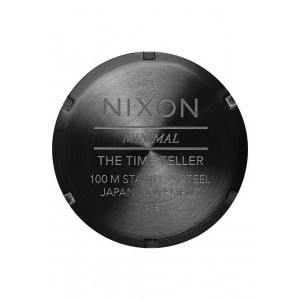 Nixon Time Teller , 37 Mm - A045-001-00 - All Black - Nuova Collezione Primavera Estete 2018