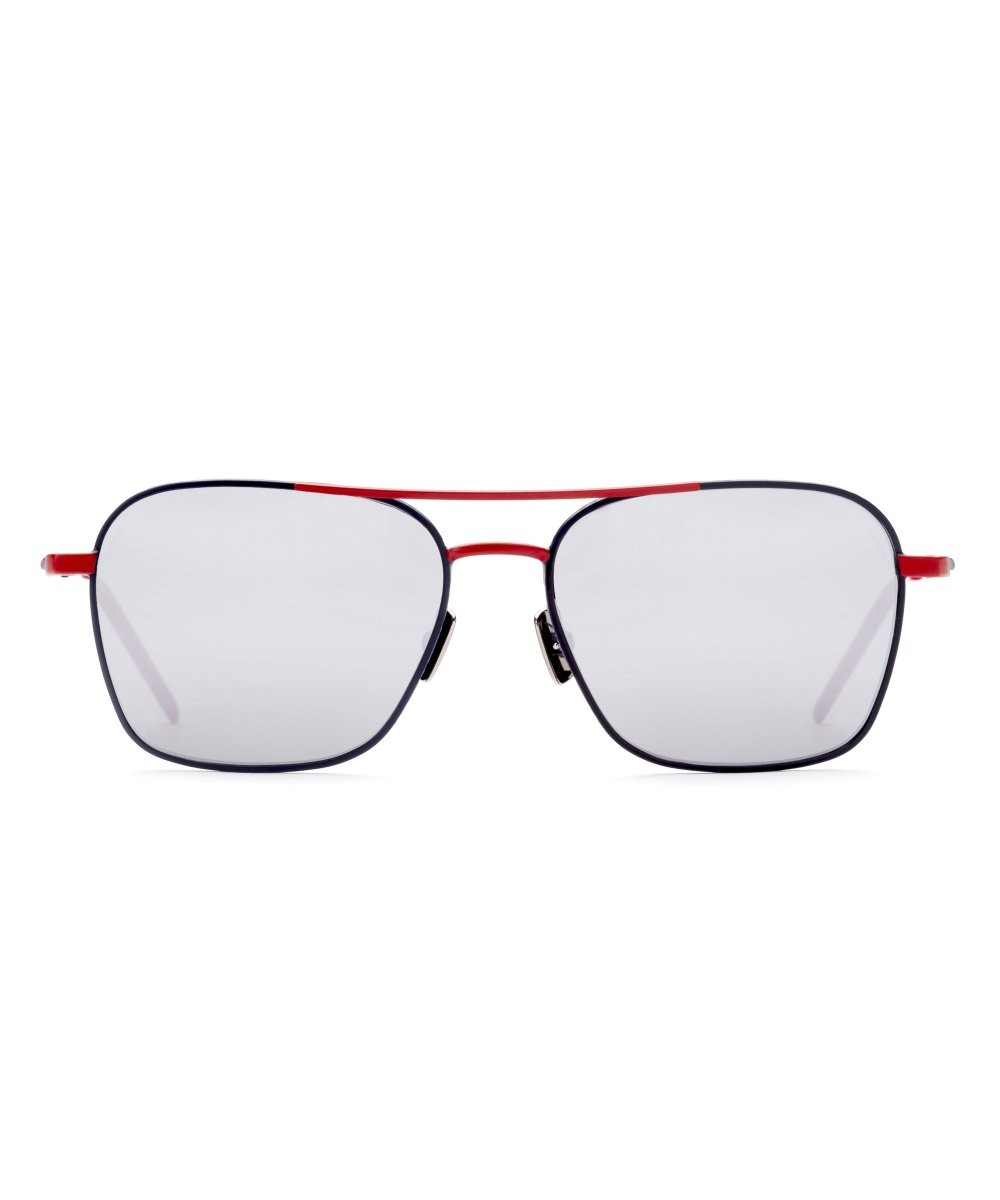 Italia Indipendent SUPERTHIN METAL IGOR 0308S 0308S.021.053 Dark Blue/Red - New Collection Spring Summer 2018