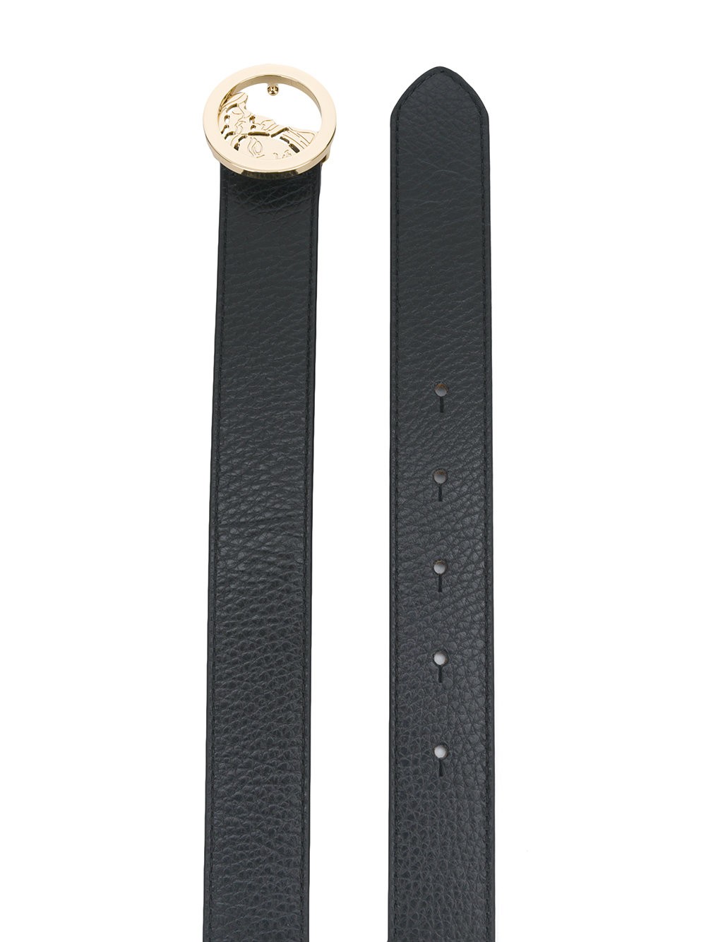 Versace Collection Pebbled Leather Belt LCD0276LALHL L410 NERO New Collection Fall Winter 2018 2019