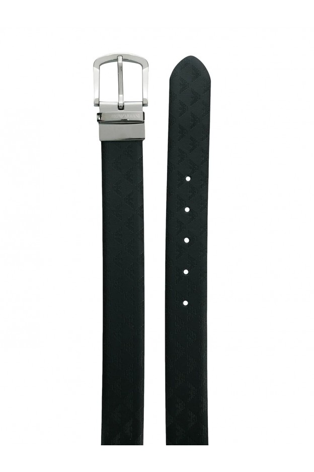 Emporio Armani Belt With Embossed Logo Y4S074 YKL2J 88001 Black - New Collection Fall Winter 208 2019