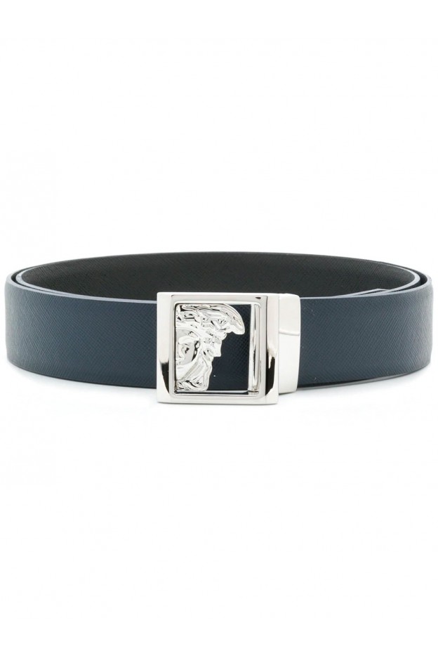Versace Collection Belt With Medusa Head V910229 VM00400 V875 Black - New Collection Fall Winter 2019