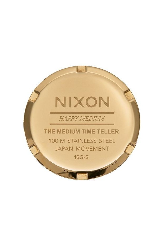 Nixon Medium Time Teller 31 mm A1130-2226-00 Gold / Black / White - Nuova Collezione Primavera Estate 2019