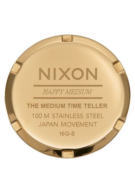 Nixon Medium Time Teller 31 mm A1130-2226-00 Gold / Black / White - Nuova Collezione Primavera Estate 2019