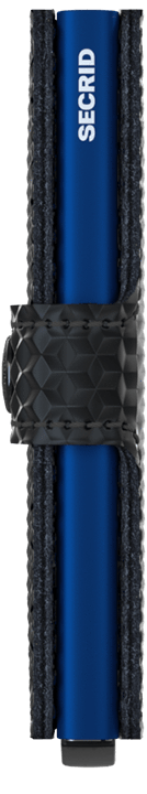 Secrid Miniwallet Cubic Black-Blue MCU-BLACK-BLUE - Nuova Collezione Primavera Estate 2019