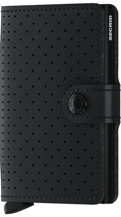 Secrid Miniwallet Perforated Black - Nuova collezione Primavera Estate 2019