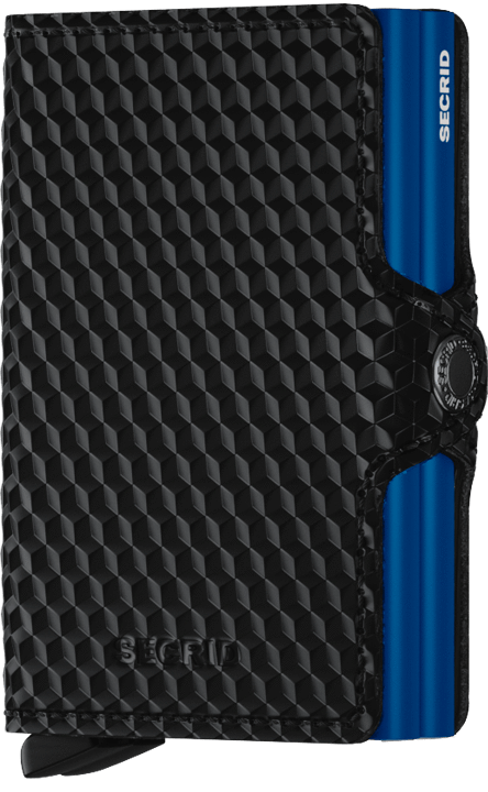 Secrid Twinwallet Cubic Black-Blue TCU-BLACK-BLUE - Nuova collezione Primavera Estate 2019