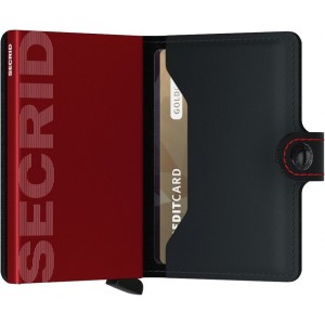 Secrid Miniwallet Matte Black & Red