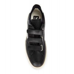 VEJA V-Lock Sneakers in black white leather XC022102 - New Collection Spring Summer 2020