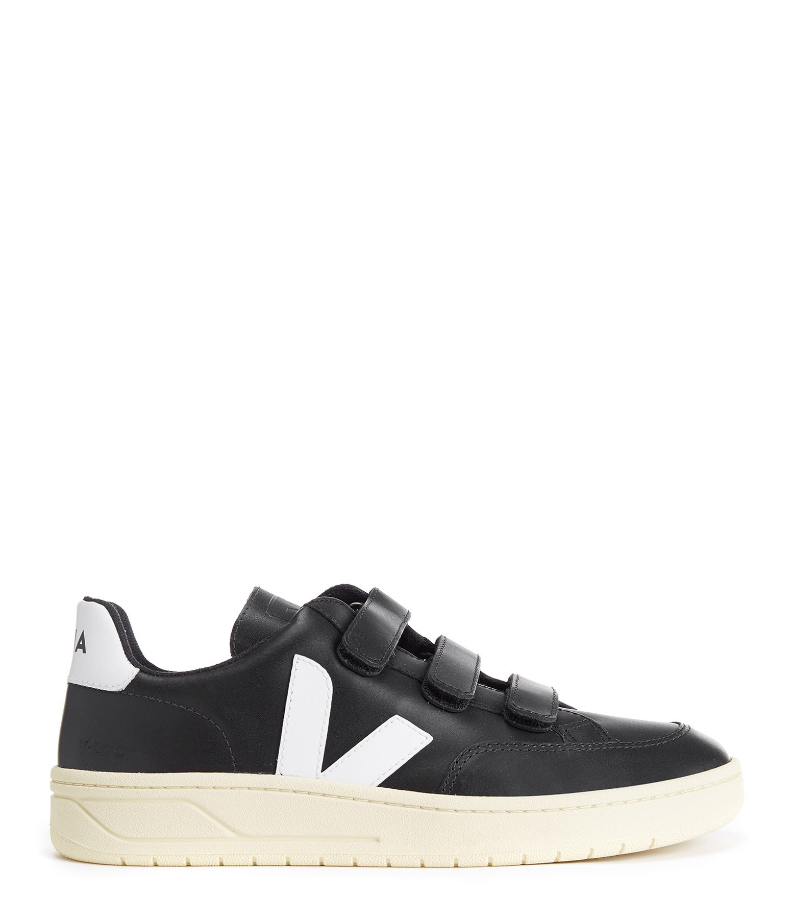 VEJA V-Lock Sneakers in pelle nero bianco XC022102 - Nuova Collezione Primavera Estate 2020