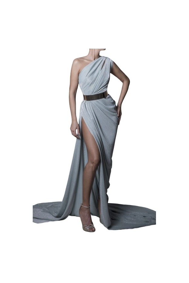 Rhea Costa Abito One Shoulder Jersey Gown 20110DLG - Nuova Collezione Primavera Estate 2020