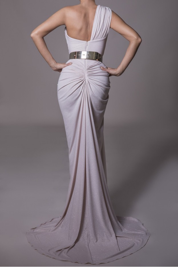 Rhea Costa Abito Daring Slit Jersey Gown 20107DLG - New Season Spring Summer 2020